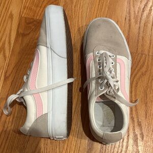 Vans Women's Sneakers in Pink and Cream